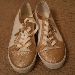 Stylish gold Michael Kors shoes